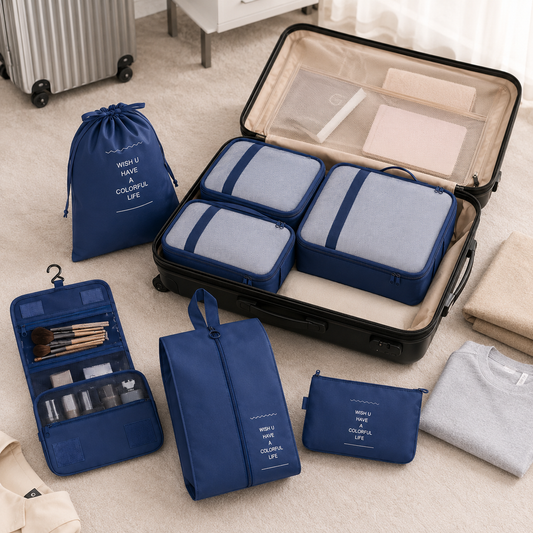 Ensemble de 7 sacs organisateurs de voyage
