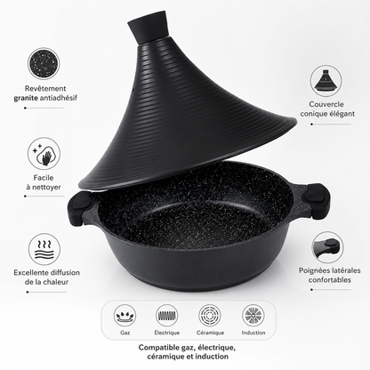 Tajine Premium en Granite Antiadhésif