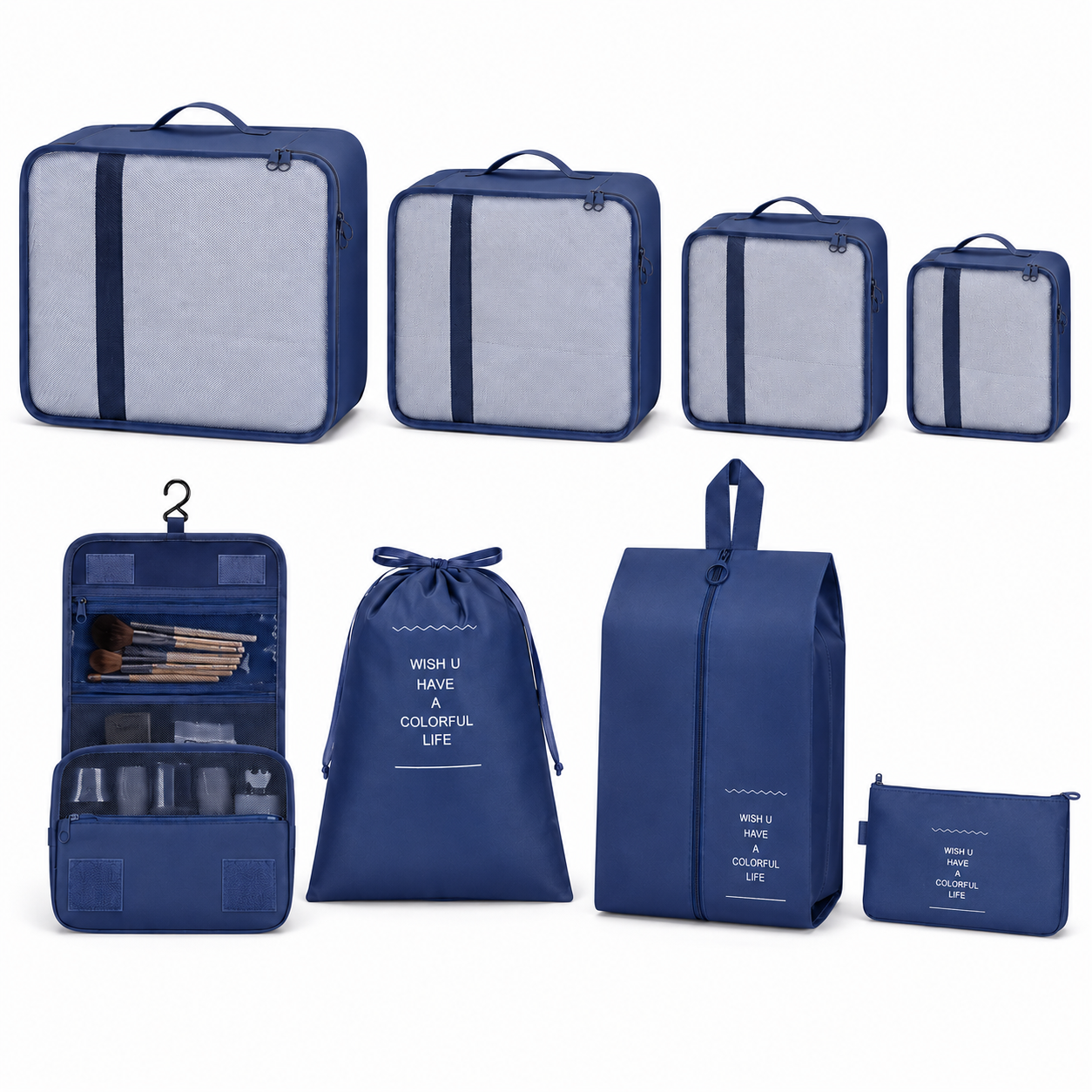 Ensemble de 7 sacs organisateurs de voyage