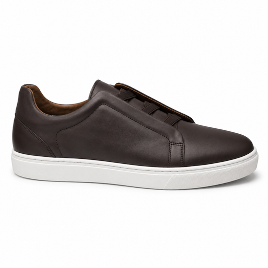 Sneakers Cuir Sans Lacets
