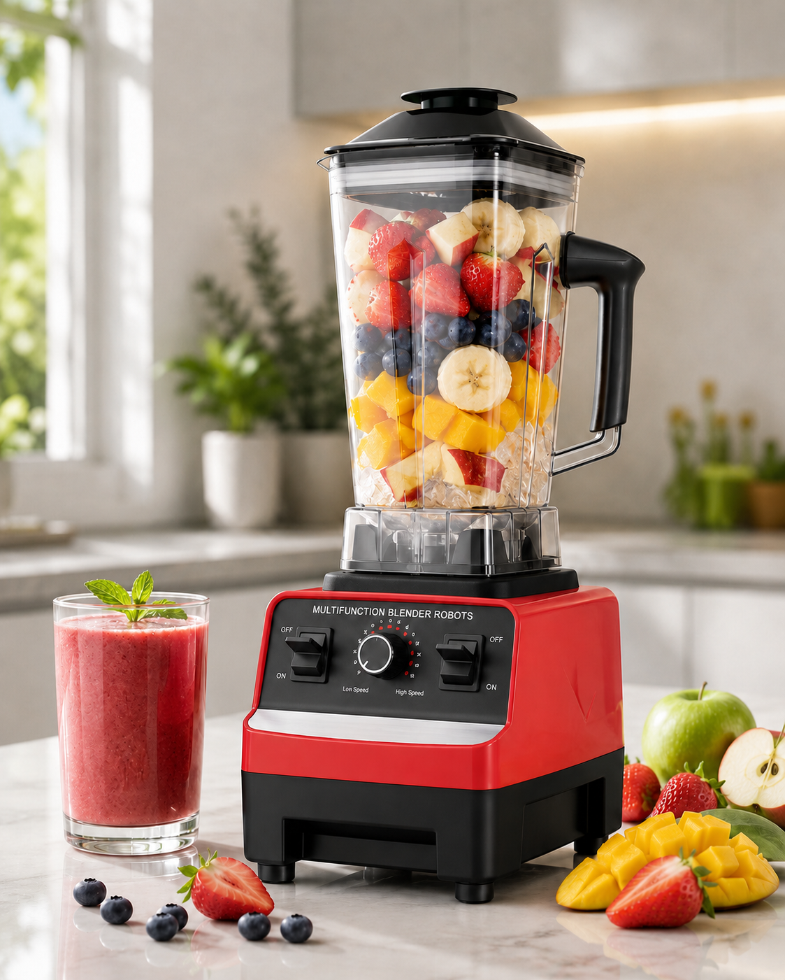 Blender professionnel multifonction 8-en-1 – 2,5 L