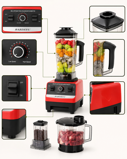 Blender professionnel multifonction 8-en-1 – 2,5 L