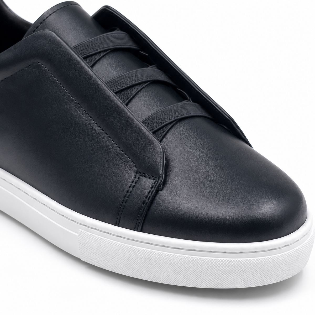 Sneakers Cuir Sans Lacets