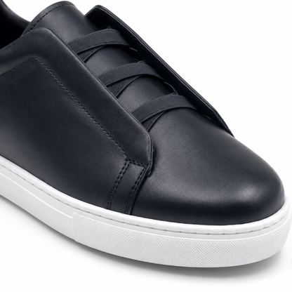 Sneakers Cuir Sans Lacets